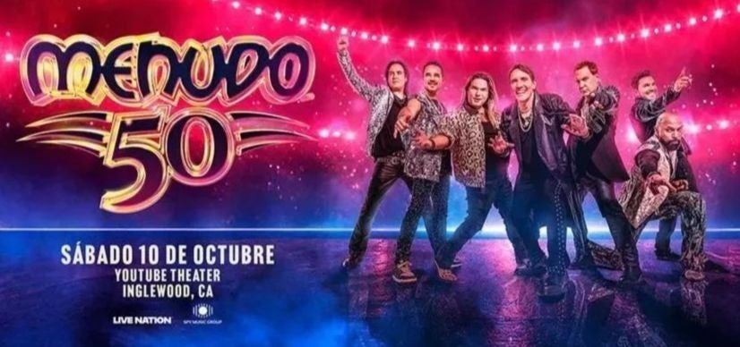 More Info for Legendary Global Music Phenomenon Menudo Stops At YouTube Theater On October 10, 2026 To Celebrate Their 50th Anniversary With The Historic Menudo 50 Anniversary Tour