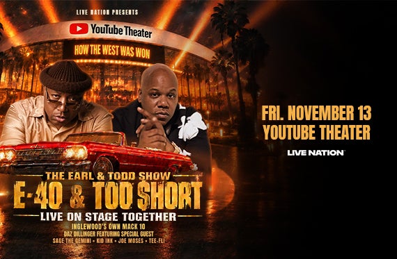 More Info for Bay Area Legends E-40 and Too $hort Take the Stage Together for One Night at YouTube Theater November 13