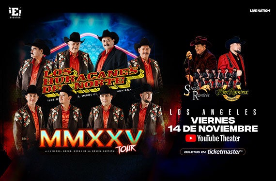 More Info for Los Huracanes Del Norte Set to Perform for the First Time at YouTube Theater