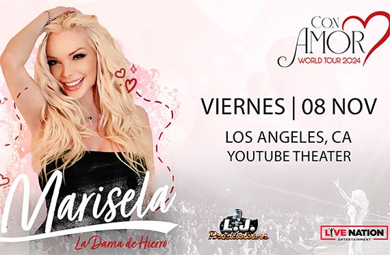 More Info for Marisela Returns to YouTube Theater on Friday, November 8 with Con Amor World Tour 2024
