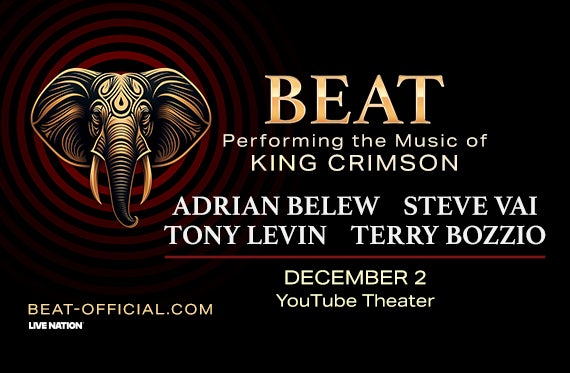 More Info for Adrian Belew, Steve Vai, Tony Levin and Terry Bozzio AKA Beat Announce Tour of the U.S. Later This Year