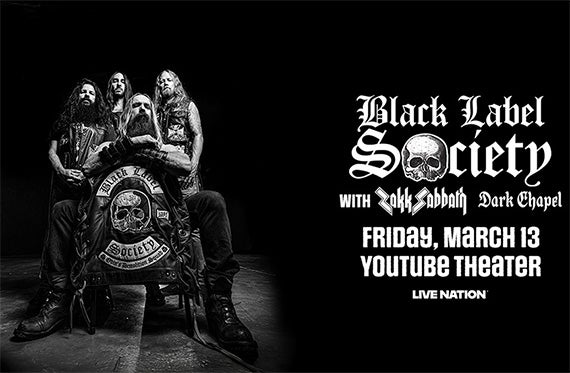 More Info for Black Label Society Announces North America Headline Tour 2026, Will Stop At YouTube Theater On Friday, March 13, 2026