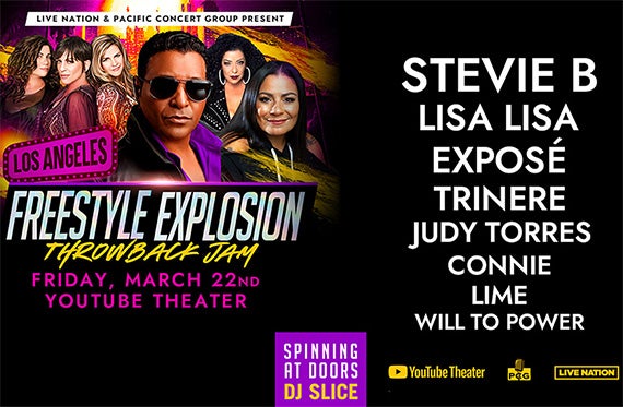 More Info for 1990’s Freestyle Music Scene “Explodes” At YouTube Theater March 22nd With The Freestyle Explosion Throwback Jam 