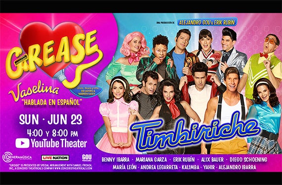 More Info for 40 años después TIMBIRICHE regresa para  protagonizar VASELINA (Grease), el musical que ha hecho soñar a generaciones. 