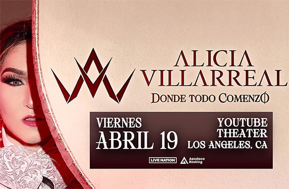 More Info for Alicia Villarreal Is Back! She Announces Her US Tour, Donde Todo Comenzó, Which Will Stop At YouTube Theater On Friday, April 19 