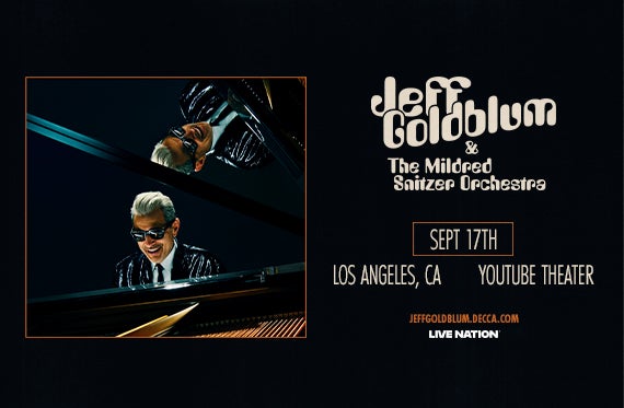 More Info for Jeff Goldblum Makes His YouTube Theater Debut on September 16