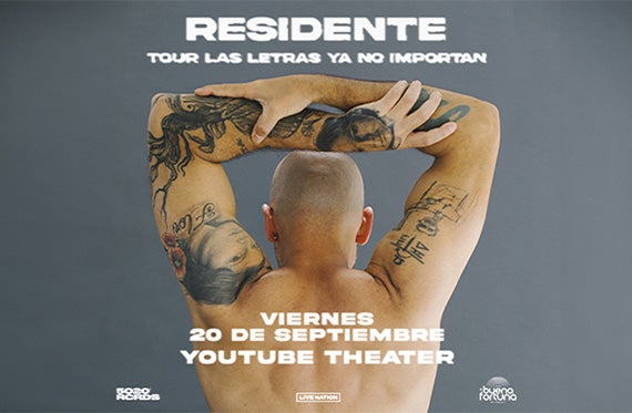 More Info for Residente Announces His Official Tour “Las Letras Ya No Importan” Kicking Off In September 2024